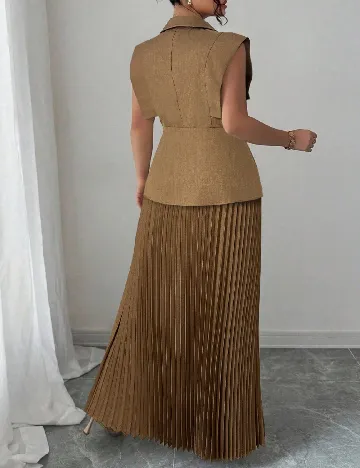 Compleu SHEIN CURVE, maro