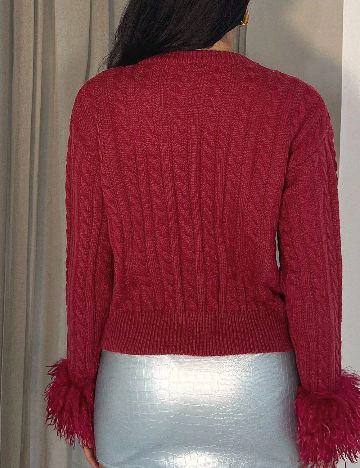 Cardigan SHEIN, rosu