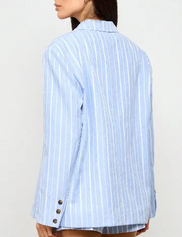 Sacou AiiRZ, alb/bleu