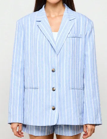 Sacou AiiRZ, alb/bleu