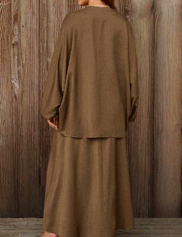 Compleu SHEIN CURVE, maro