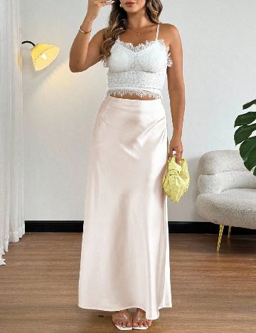 Fusta SHEIN CURVE, roz