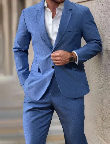 Costum SHEIN, albastru