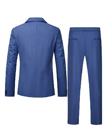 Costum SHEIN, albastru