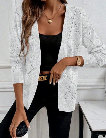 Cardigan SHEIN, alb