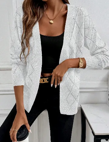 Cardigan SHEIN, alb