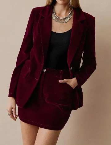 Compleu SHEIN, visiniu