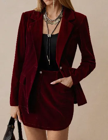 Compleu SHEIN, visiniu