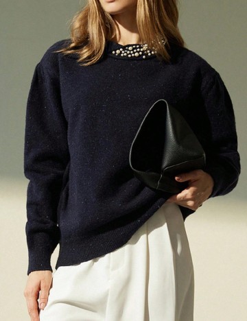 Pulover Aveloria, bleumarin