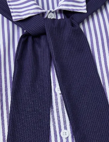 Compleu Shein Kids, alb/albastru