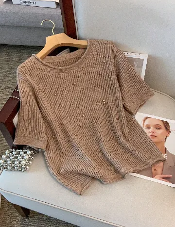 Bluza SHEIN CURVE, maro