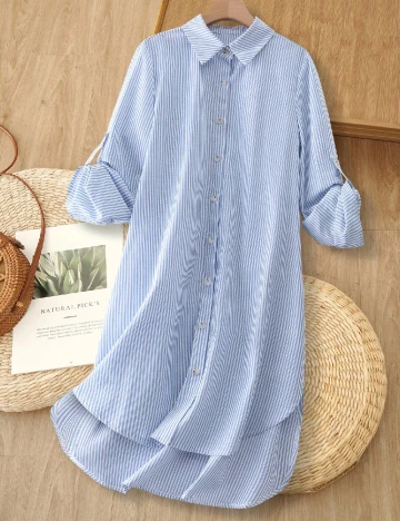 Rochie scurta SHEIN CURVE, albastru