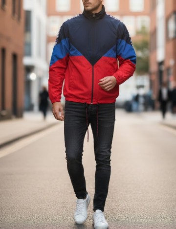 Geaca Bershka, mix culori