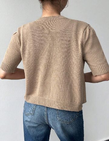 Cardigan SHEIN, maro