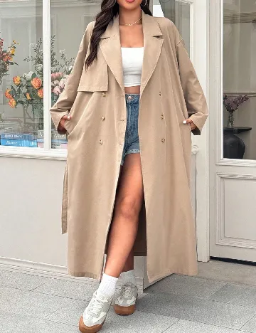 Trench SHEIN CURVE, maro