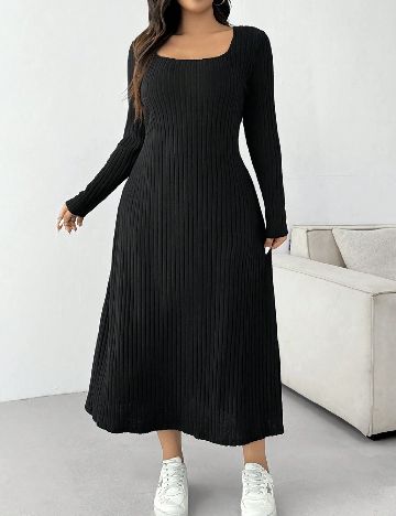 Rochie lunga SHEIN CURVE, negru