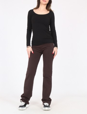 Pantaloni Zara, maro