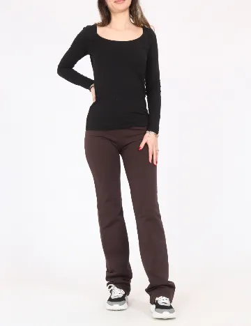 Pantaloni Zara, maro