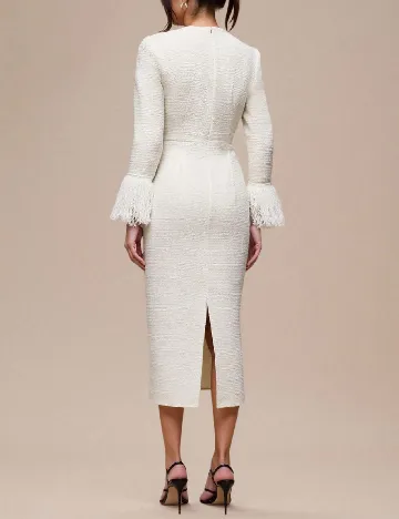 Rochie medie SHEIN, ecru