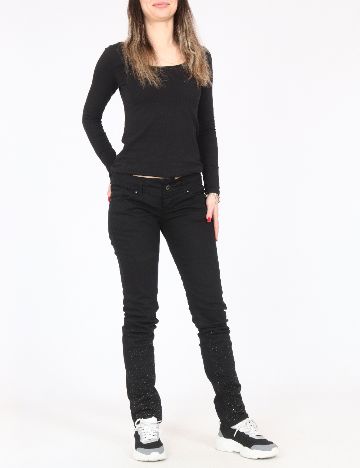 Blugi Bershka, negru