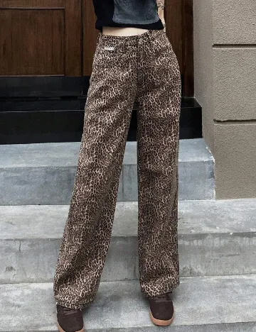 Blugi Dazy, animal print