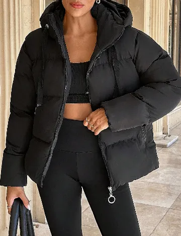 Geaca Oversize SHEIN, negru