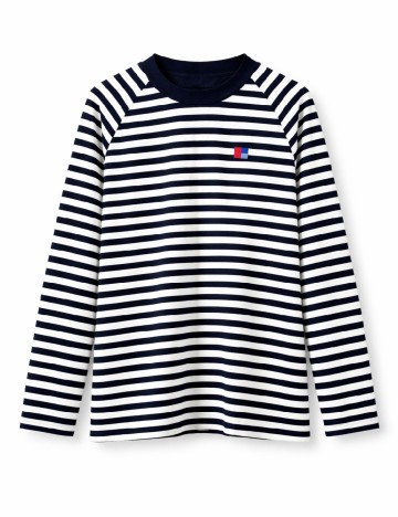 Bluza Oversize Bershka, alb/albastru