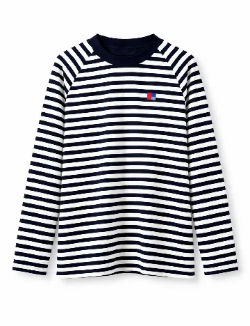 Bluza Oversize Bershka, alb/albastru