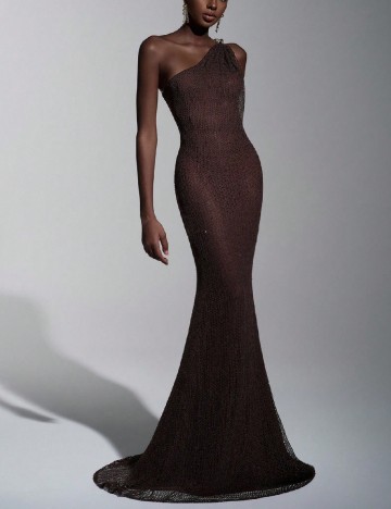 Rochie lunga SHEIN, maro