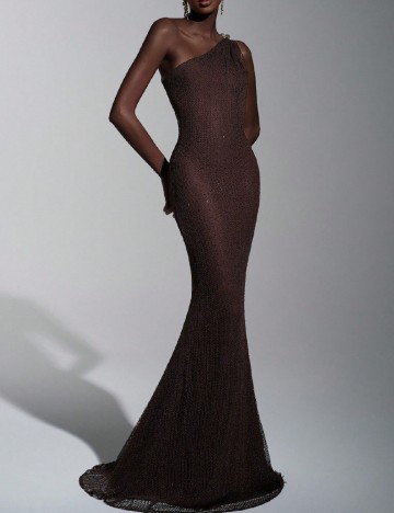 Rochie lunga SHEIN, maro