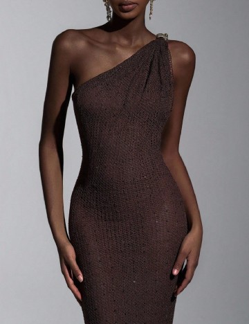 Rochie lunga SHEIN, maro