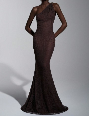 Rochie lunga SHEIN, maro