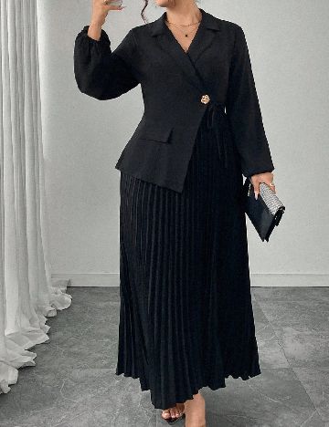 Rochie lunga SHEIN CURVE, negru