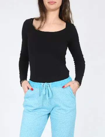 Pantaloni Bershka, albastru