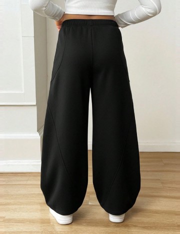 Pantaloni Shein Kids, negru