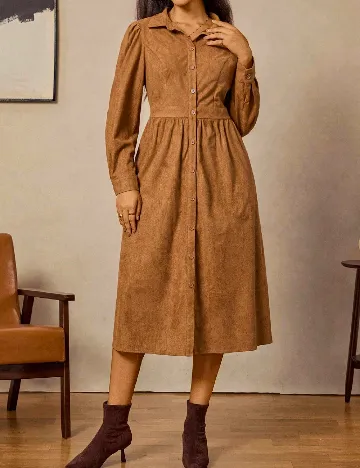 Rochie medie SHEIN CURVE, maro