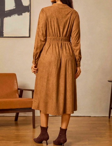 Rochie medie SHEIN CURVE, maro