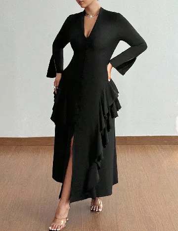 Rochie lunga SHEIN CURVE, negru