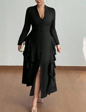 Rochie lunga SHEIN CURVE, negru