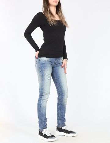 Blugi Bershka, albastru