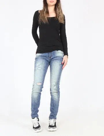 Blugi Bershka, albastru