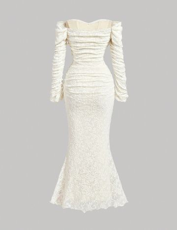 Rochie lunga SHEIN, crem