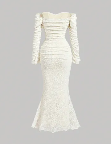 Rochie lunga SHEIN, crem