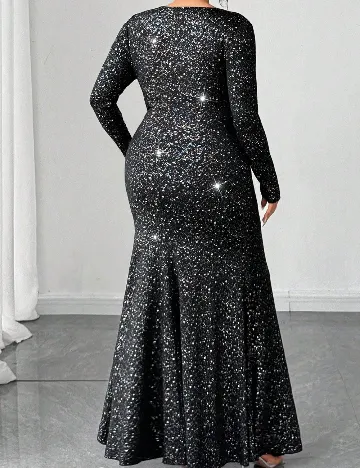 Rochie lunga SHEIN CURVE, negru