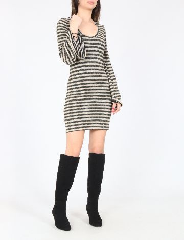 Rochie scurta Zara, albastru/bej