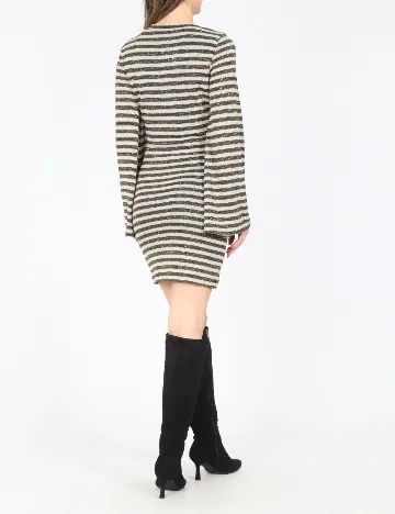 Rochie scurta Zara, albastru/bej