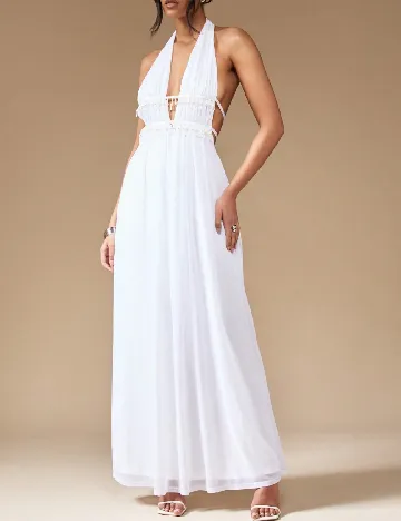 Rochie lunga Missguided, alb