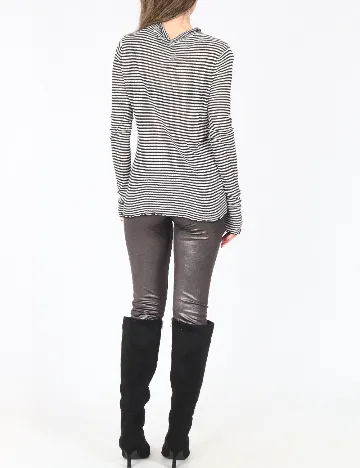 Bluza Zara, alb/negru