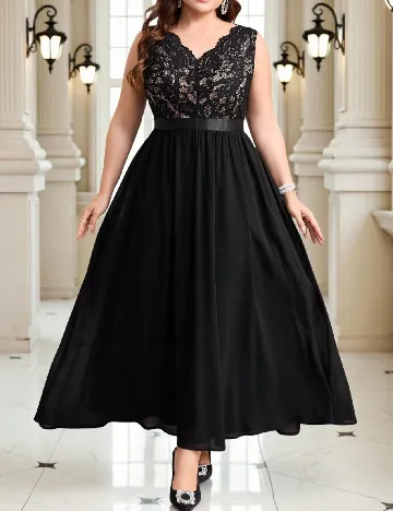 Rochie lunga SHEIN CURVE, negru