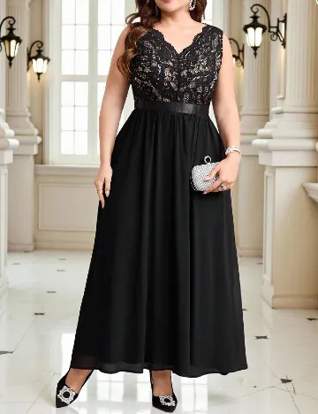 Rochie lunga SHEIN CURVE, negru